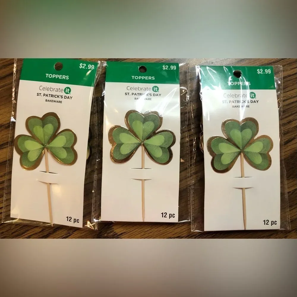 NWT (3) St Patrick’s Day toppers 36 pc